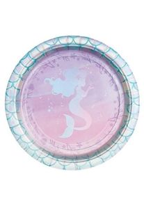 8 assiettes sirène 18cm