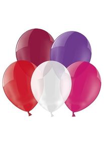 partydeco 100 ballons étoiles transparents mix 30cm