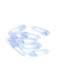 UNIQUE 40 épingles de sûreté bleues Baby Shower 3.75cm