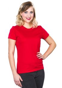 MÜLLER T-shirt col rond rouge pour femme