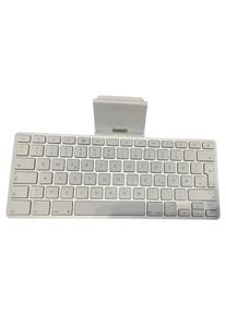 Apple Keyboard Dock A1359 Tastatur für iPad 1-3 30-Pin Anschluss Weiß DE QWERTZ
