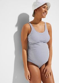 Maillot 1 pièce de grossesse en polyamide recyclé - bleu - taille 44 - bonprix
