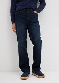Jean extensible classique droit - bleu - taille 40 avec coton - bonprix