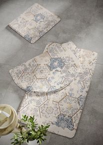 Tapis de bain à mémoire de forme - beige - taille 2 (Tapis WC mural 45/50 cm) - bonprix