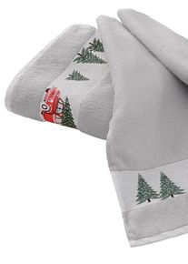 Dyckhoff unisex Handdoek in grijs ,maat 50x100 cm - Handdoek, Witt, 100% Katoen