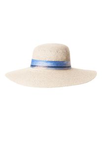 C&City Dames Hoed lichtbeige / royal blue/koningsblauw 55-60
