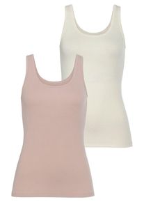 Vivance Unterhemd Damen beige, pink Größe L Unifarben