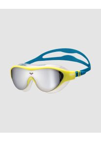 arena Swim Goggles - Unisex - silver-soft_green-blue_cosmo - Size: One size fits all - The One Junior Mirror Mask Age 6-12