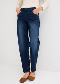 Barrel Jeans Mid Waist - bl&aring; - storlek 38 - bonprix