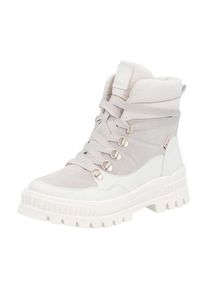Rieker Dames Veterlaarsjes 'Evolution' lichtbeige / grijs / wit 36