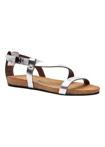 Comfortfusse Leren sandalen zilverkleurig - 50% | Maat: 39 |