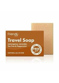 Friendly Soap Prírodné mydlo cestovné 3v1 citrónová tráva, levanduľa, tea tree, mäta 95 g