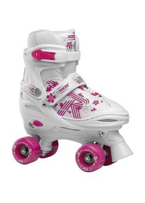 Roces, Damen, Rollschuhe, - Quaddy 3.0 - Roller Skating - Kinder - Weiss - Pink - 34-37 (550095-00001) (34, 35, 36, 37), Weiss