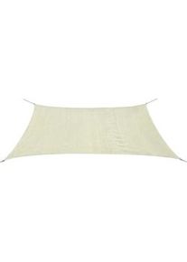 vidaXL Toldo de vela rectangular HDPE 2x4m crema