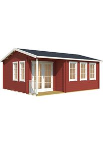 Lasita Maja , Gartenhaus »SRI LANKA«, (Set, inkl. Fussbodenbretter zum verlegen) , schwedenrot