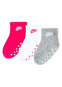 Nike Sportswear , Socken »NHN CORE FUTURA GRIPPER«, (3 Paar), für Babys Gr. 18,5 bis 23,5 , rosa, weiß, grau , 18,5/23,5 (3/4,5) , 18,5/23,5...