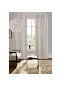 Bruno Banani , Gardine »Jaden«, (1 St.), modern, Farbverlauf, zeitloser Schal, Leinenoptik , beige , 145 cm