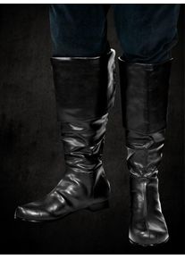 Knee High Baroque Boots Black