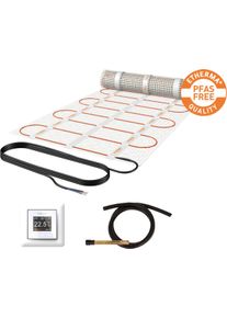 Etherma SET-eFLOOR-PRO-P-150-2200 eFLOOR PRO PREMIUM Netzheizmattenset, 11.0m², 50x2200cm, PFAS frei, inkl. eTOUCH PRO Thermostat,1650W, 230V (46177)