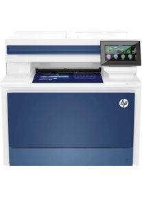 HP Color LaserJet Pro MFP 4302fdn Farblaser-Multifunktionsgerät Drucker Scanner Kopierer Fax LAN ADF Duplex weiß blau