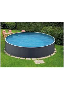 BWT 72332 Splash Stahlwand-Pool 360x90cm rund Schwimmbecken Schwimmbad Kartuschenfilteranlage Rattanoptik