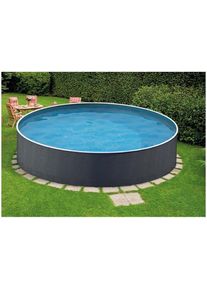BWT 72334 Splash Stahlwand-Pool 460x90cm rund Schwimmbecken Schwimmbad Kartuschenfilteranlage Rattanoptik