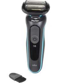 Braun Series 5s EasyClean Folienrasierer Elektrorasierer Bartrasierer Herrenrasierer schwarz türkis