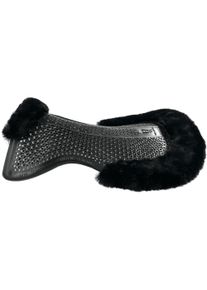 Horsena Saddle Pad Gel Pad Regular with Faxfur Edge, Dressage