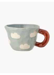 Bloomingville Mini Ručne vyrobený hrnček Nini Modrá, Biela Hlina Ø 8 x V 6 cm, 100 ml