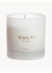 Culti Milano Świeca zapachowa Tessuto (liście czarnej porzeczki, kwiaty bawełny, jaśmin, białe piżmo) Biały Szkło Ø 10 x W 10 cm