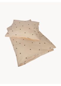 Konges Slojd Ropa de cama infantil de algodón ecológico Cherry, tamaños diferentes Rosa claro Algodón, Algodón orgánico 70 x 100 cm + 1 cojín 40 x 45