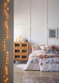 Biancheria da letto con motivi invernali, Beige, Taglia 135x200 cm, bonprix