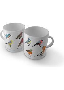 Soliton Tasse Bunte Vögel, Tasse, Weiss