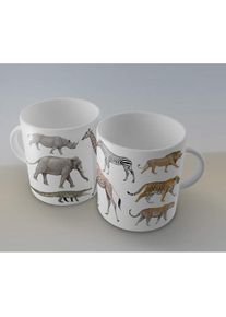Soliton Tasse Tiere der Welt, Tasse, Weiss