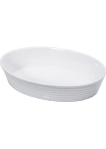 Küchenprofi Küchenprofi Bauernform weiss, oval, Auflaufform, Weiss