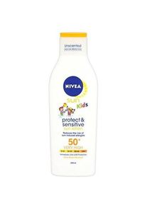 Nivea, Sonnencreme, Sun Kids Protect & Sensitive (Sonnenlotion, SPF 50, 200 ml, 150 g)