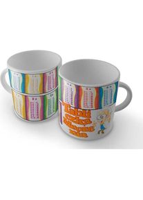 Soliton Kubek-Multiplikationstabelle, Tasse, Mehrfarbig