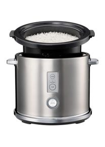 Solis Rice Cooker Multi, Dampfgarer + Reiskocher, Schwarz, Silber
