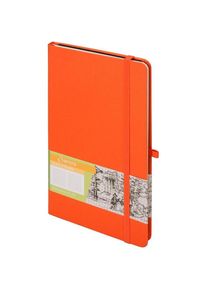 Antrax, Heft + Block, Notizbuch A5 Kariert Romantik Orange (A5, Kariert, Harter Einband)