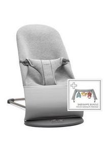 BABYBJÖRN Lehátko Bliss Light Grey 3D Jersey s hračkou Soft Friends
