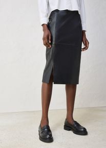 bonprix Sp&oacute;dnica sk&oacute;rzana z rozcięciem, czarny, 46