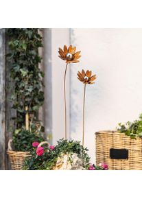 Gartenstecker "Blume", 2er Set