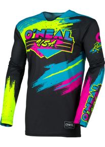O Neal ONeal Mayhem Reseda S26, jersey , color: Black/Neon-Yellow/Light Blue/Pink , size: XXL