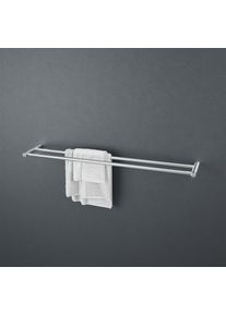 Viverso x steel Porte-serviettes de bain double l: 620 H: 20 P: 120 mm, VX4700BS,