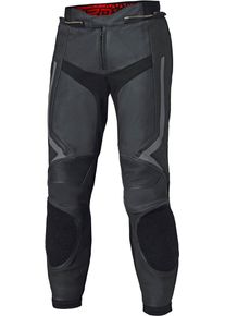 Held Street Rocket 4, calças de couro perfuradas , cor: Preto/Cinzento , tamanho: 48