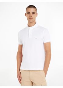 Tommy Hilfiger Poloshirt »1985 SLIM POLO mit Stickerei und Piqué-Qualität«, unifarben, casual, slim fit, Baumwollmix, Polokragen