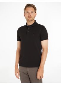 Tommy Hilfiger Poloshirt »1985 SLIM POLO mit Stickerei und Piqué-Qualität«, unifarben, casual, slim fit, Baumwollmix, Polokragen