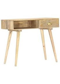 vidaXL Mesa consola de madera maciza de mango 90x45x75 cm
