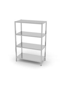 Scaffale di stoccaggio con 4 ripiani - per l'automontaggio, Hendi, Kitchen Line, 1200x600x(H)1800mm