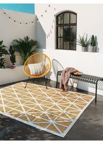 benuta Pop Tepper til innendørs og utendørs bruk Orion Gul 200x300 cm Geometrisk